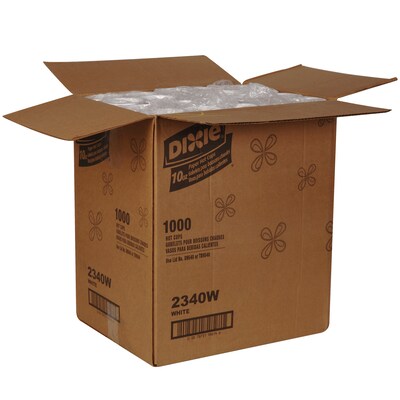 Dixie Paper Hot Cup by GP PRO, 10 oz., White, 1000/CT (2340W)
