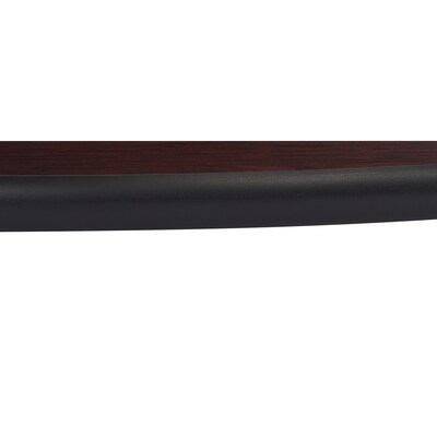 NPS CT Series 36" Round 36" Height Cafe Table, Round Base, Black Frame/Mahogany Top (CT13636RCPBTMMY)