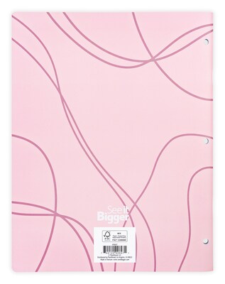 2027-2028 Overland Travelware 0.25 x 8.5 Calendar Year Monthly Standard Planner, Paperboard Cover, Pink (90697)