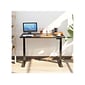 FlexiSpot E7 55"W Electric Adjustable Standing Desk, Black (E7BR5528B)