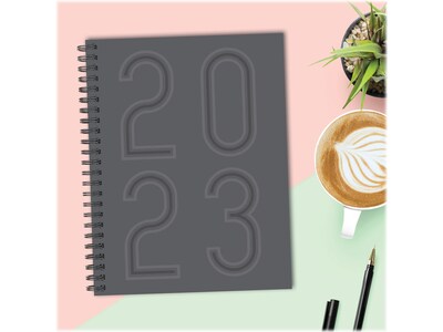 2023 Willow Creek Classic Charcoal 8.5" x 11" Weekly Planner, Gray (30073)