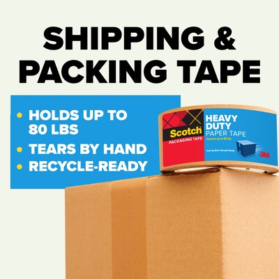 Scotch Heavy Duty Paper Packing Tape, 1.88 x 25 yds., Brown, 8/Carton (7850-23-8GC)