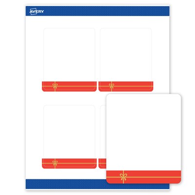 Avery Rectangle Multipurpose Labels, 4 x 3-1/3, White, 40/Pack (19479370549)