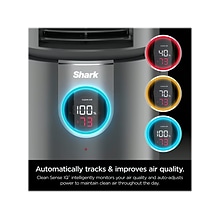 Shark 3-in-1 HEPA Tower Air Purifier, 4-Speed, Black (HC452)