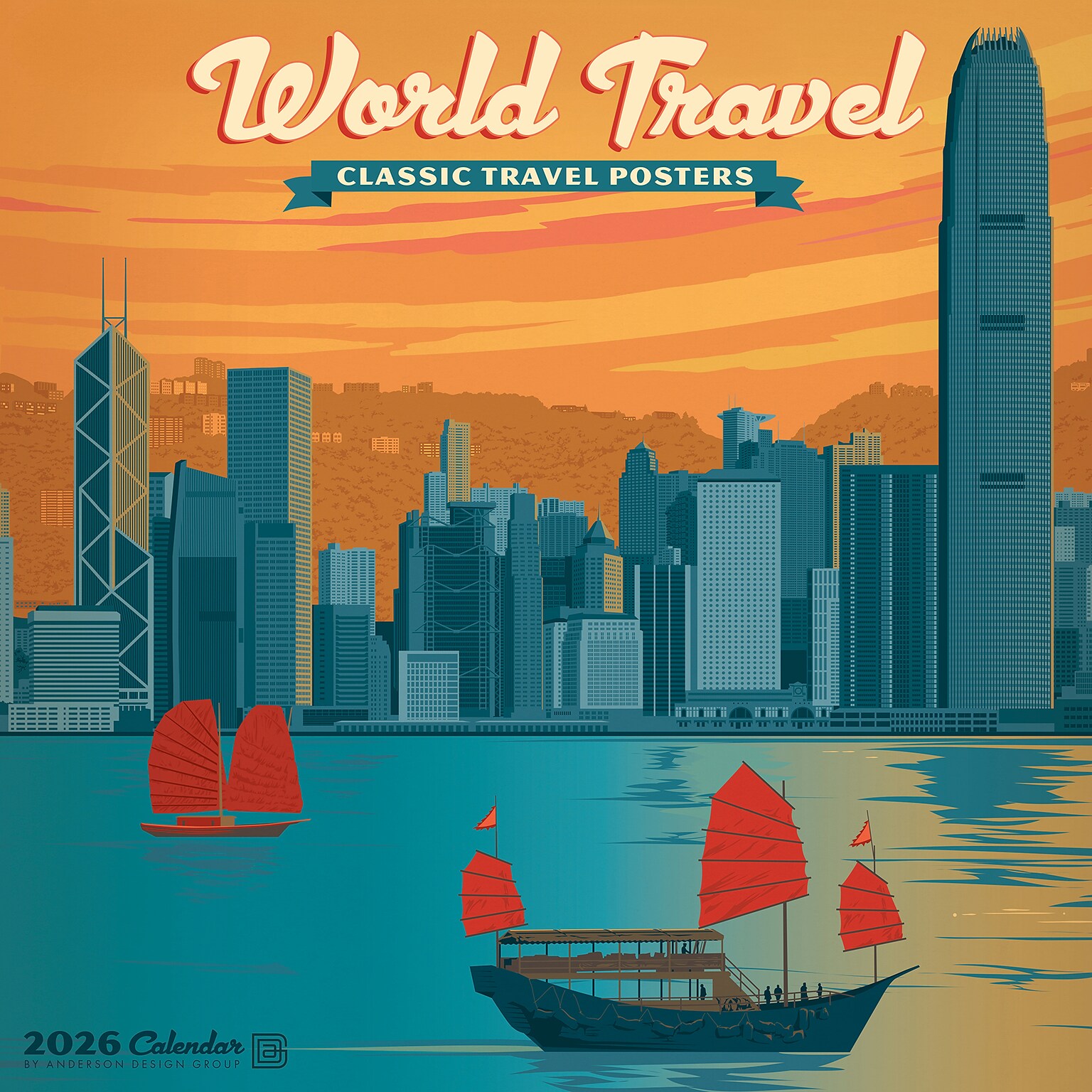 2026 Willow Creek World Travel 12 x 12 Monthly Wall Calendar (53331)