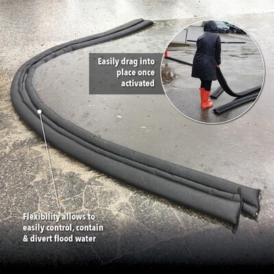 Quick Dam Water Flood Barrier, 3.5" x 17' (QD617-1)