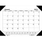 2024 House of Doolittle Economy Compact 18.5" x 13" Monthly Desk Pad Calendar, White/Black (0124-02-24)