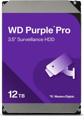 WD Purple Pro Internal Smart 12TB 3.5  Hard Drive, (WD122PURP-20PK)