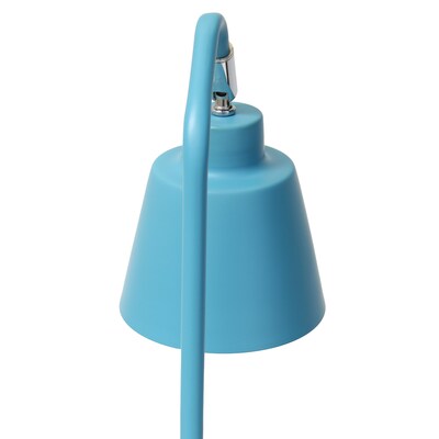 Simple Designs Sleek Essentials LED Desk Lamp, 16", Cyan Blue (LD1077-CYN)