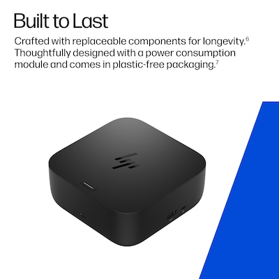 HP Universal USB-C Docking Station for Laptops, Black (BS7S5AA#ABA)