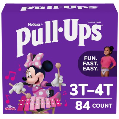 Pull-Ups Potty Training Pants, Girls 3T-4T, 84 CT (45269)