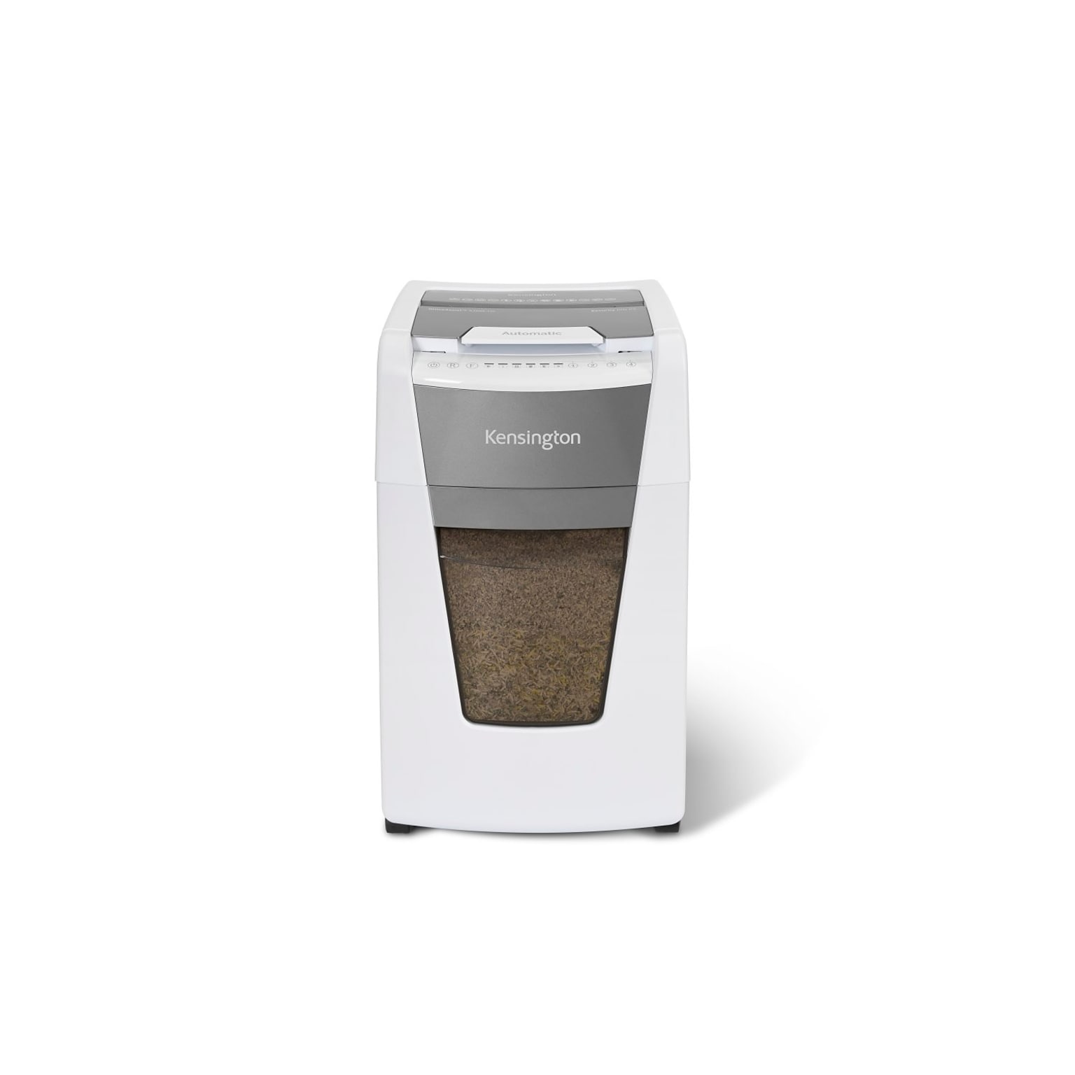 Kensington OfficeAssist Auto Feed Shredder A3000-HS Anti-Jam Micro Cut, Gray/White (K52051AM)