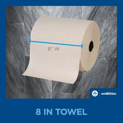 enmotion Recycled Hardwound Paper Towels, 1-ply, 700 ft./Roll, 6 Rolls/Carton (89440)