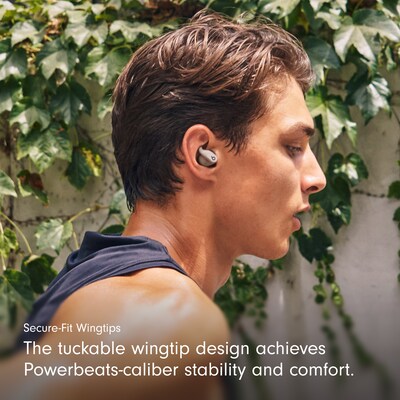 Beats by Dr. Dre Powerbeats Fit Wireless Earbuds, Bluetooth, Gravel Gray (ME2K4LL/A)