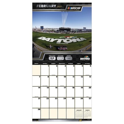 2027 TF Publishing Nascar Tracks 12 x 12 Monthly Wall Calendar (27-1019)