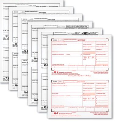 Adams 2022 W-2 Tax Form, 6-Part, 24/Pack (STAX6241-22)