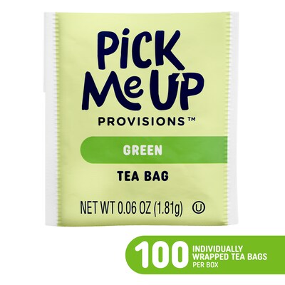 Pick Me Up Provisions™ Green Tea Bags, 100/Box (PM63313)