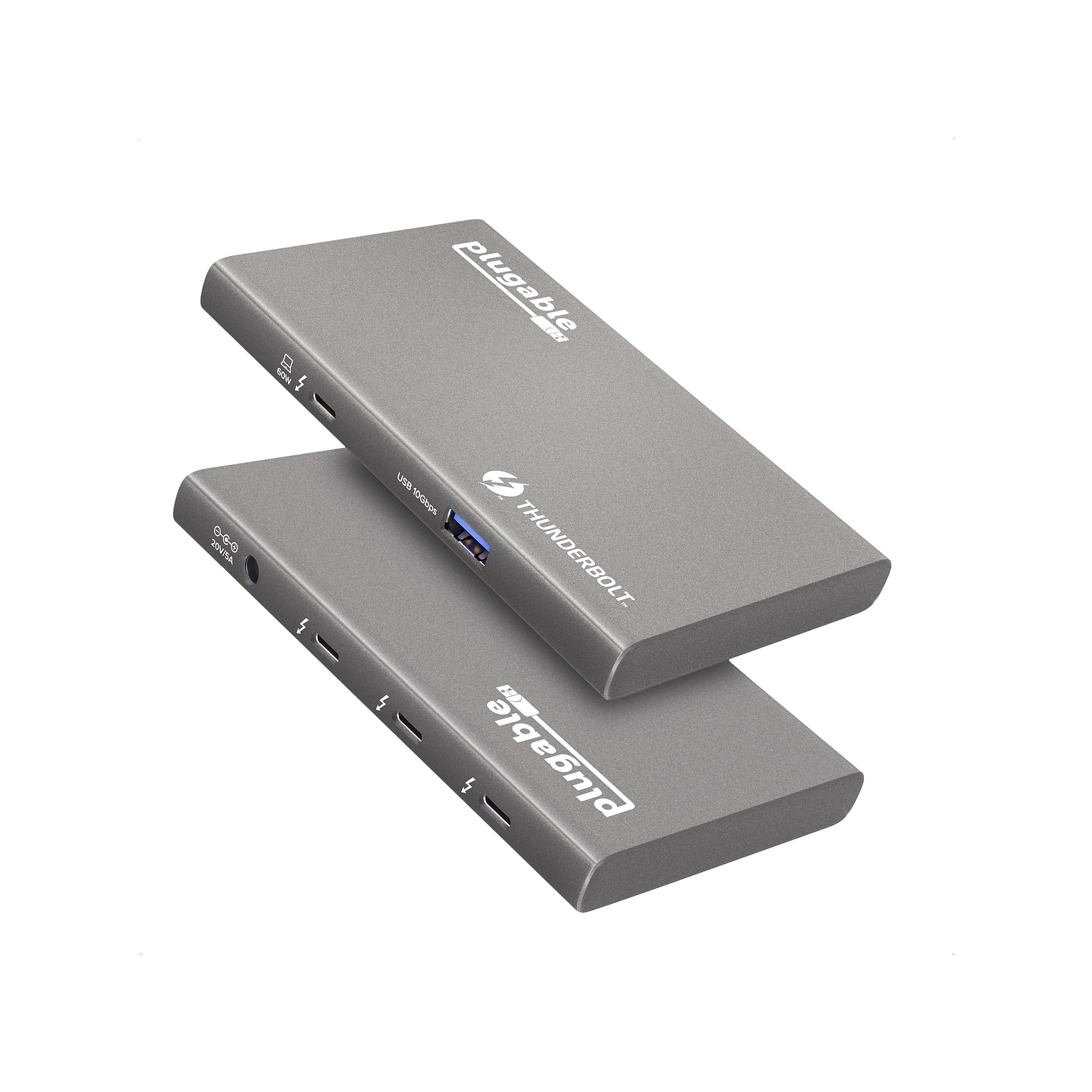 Plugable USB4 Hub, Silver  (USB4-HUB3A)