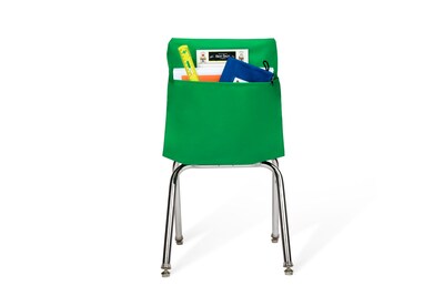 Seat Sack Seat Storage, 9.45" x 8.46" x 3.94", Green, 10/Pack (20101BUNDLE)