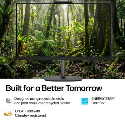 HP OmniStudio 23.8" All-in-One Desktop PC, Intel Core 5 120U, Intel Graphics, 8GB RAM, 512GB SSD, Windows 11 Home (D9EK4AA#ABA)