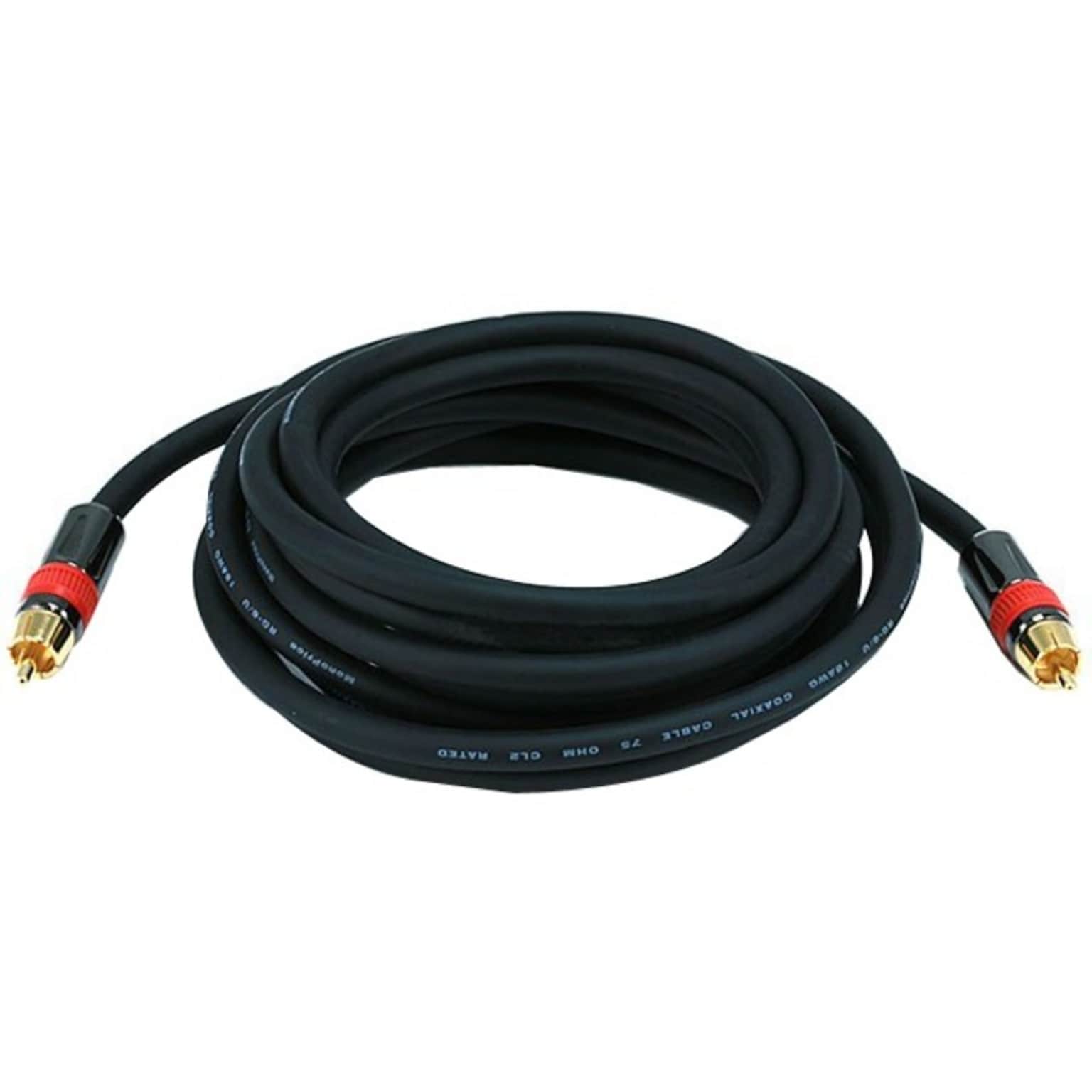 Monoprice 12 ft. Coaxial Audio/Video Cable, Black (2682)