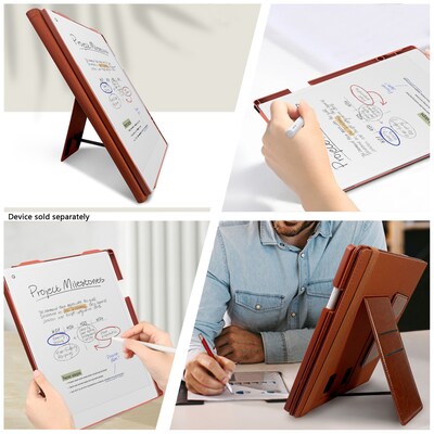 SaharaCase Indy Series Bi-Fold Folio Case for reMarkable Paper Pro, Espresso (TB00434)