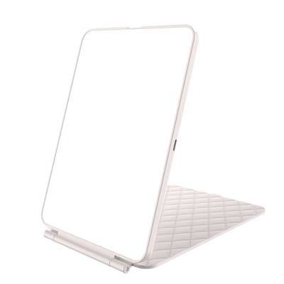 LED Vanity Travel Mirror, Touch Dimming, 3 Color Lights