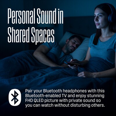 Westinghouse 43" FHD QLED Smart Roku TV, Black (WR43QE2350)