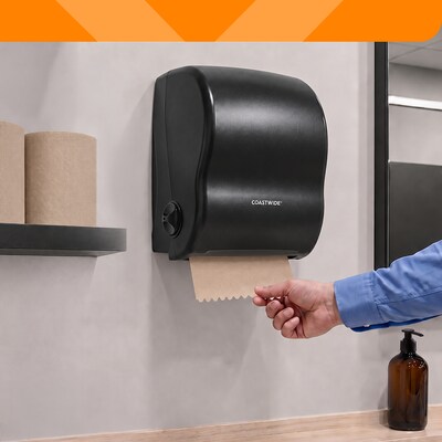Coastwide Professional™ Recycled Hardwound Paper Towels, 1-ply, 800 ft./Roll, 6 Rolls/Carton (CW21812)