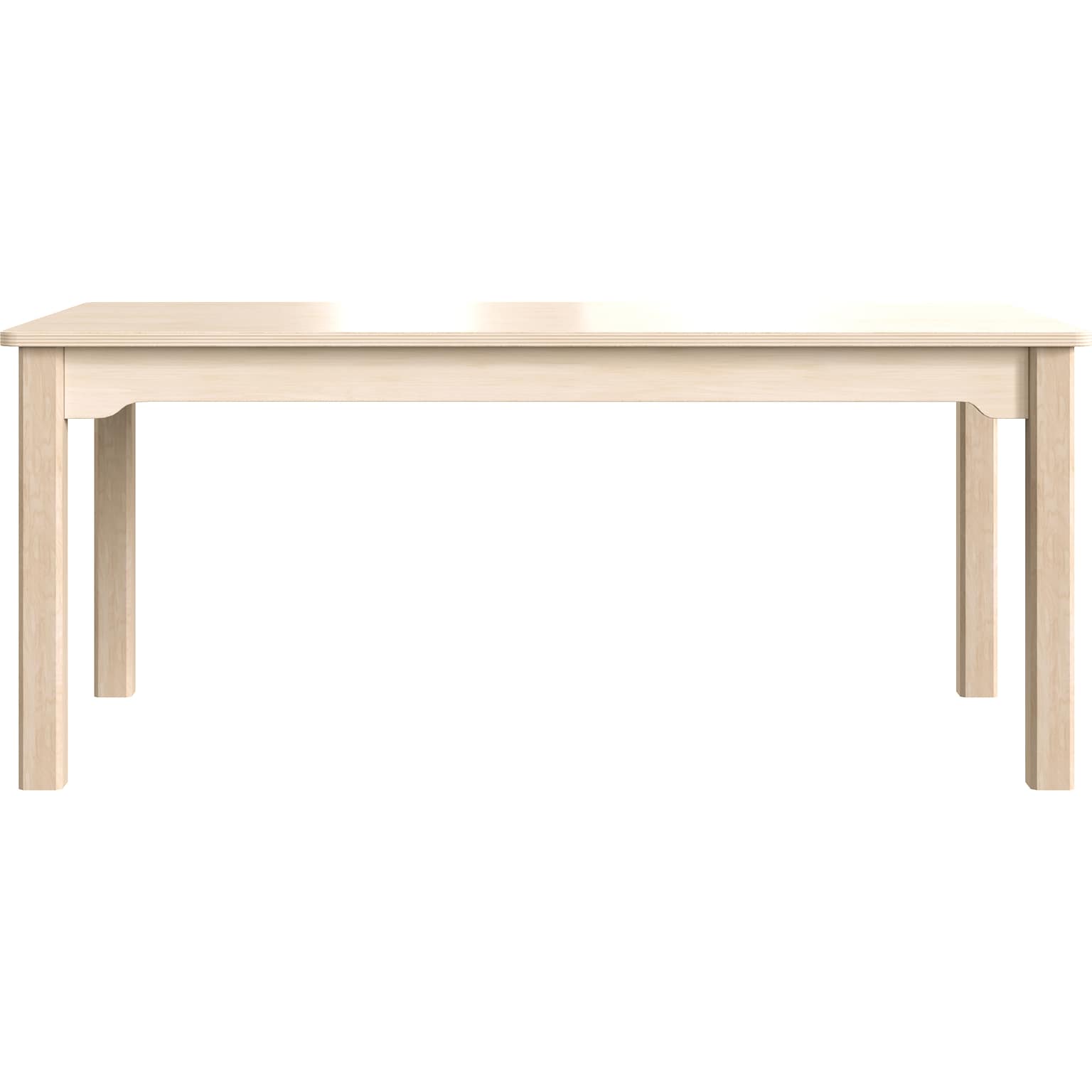 Flash Furniture Bright Beginnings Hercules Rectangular Table, 47.25 x 23.5, Beech (MK-ME088011-GG)