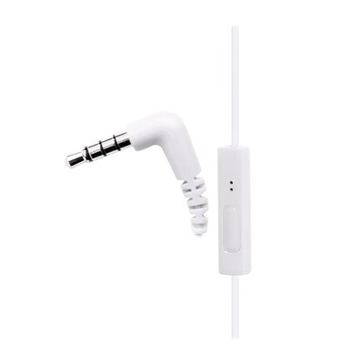 Panasonic ErgoFit Earbuds with Microphone & Neodymium Drivers, Rose Gold/White (RP-TCM125)