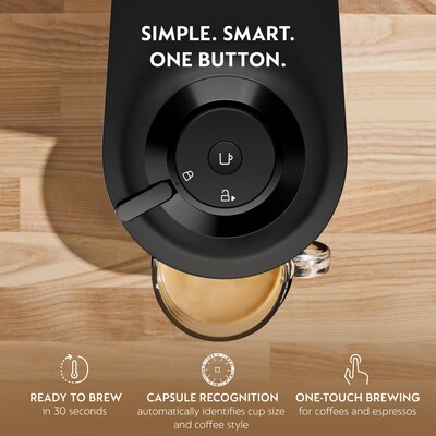 Nespresso Vertuo Pop+ Coffee & Espresso Machine Combination, Black (ENV92BAE)