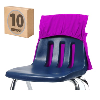 Seat Sack Seat Storage, 9.45 x 8.46 x 3.94, Purple, 10/Pack (50101BUNDLE)