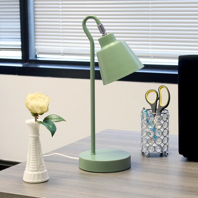 Simple Designs Sleek Essentials LED Desk Lamp, 16", Sage Green (LD1079-SGE)