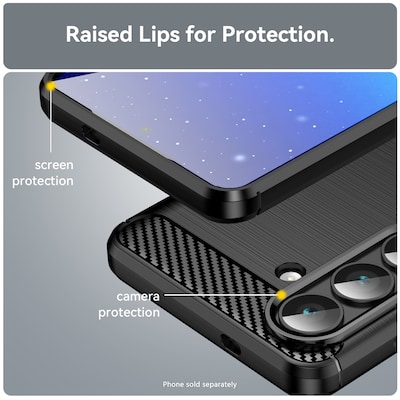 SaharaCase Venture Series Phone Case for Samsung Galaxy S26, Shock Absorbing, Black (CP01112)