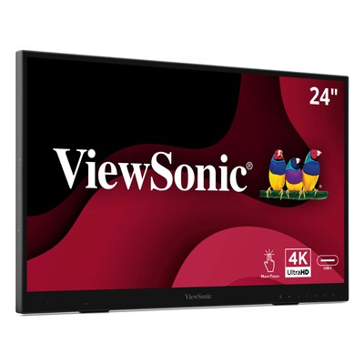 ViewSonic myPodium 24" 4K UHD 60Hz LED Touchscreen Monitor, Built-In Speaker, Active Stylus Included (ID2456-4K)