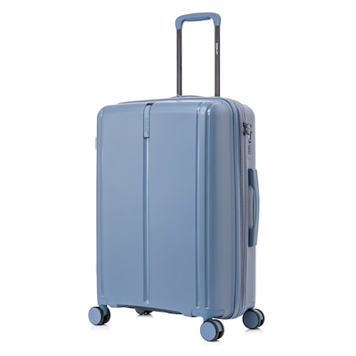 DUKAP Airley 25.79 Hardside Suitcase, 4-Wheeled Spinner, TSA Checkpoint Friendly, Blue (DKAIR00M-BLU)
