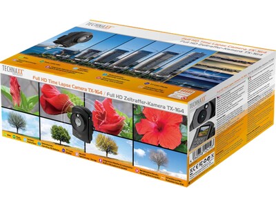 TECHNAXX TX-164 Indoor/Outdoor Time Lapse Camera, Black (4922)