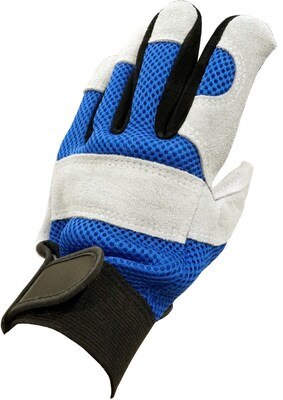 Glove Crafter Mens Gray All Leather Work Gloves, One Size, Gray, 4/Pack, 12 Packs/Carton (13107)