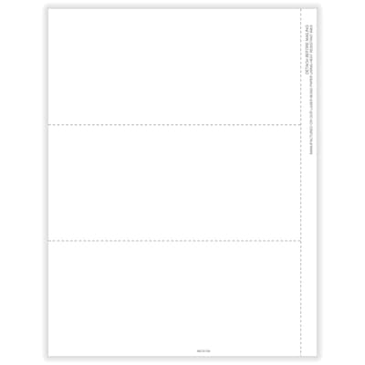 ComplyRight 2024 1099-NEC Tax Form, 1-Part, 3-Up, Copy B, 100/Pack (NEC5159)