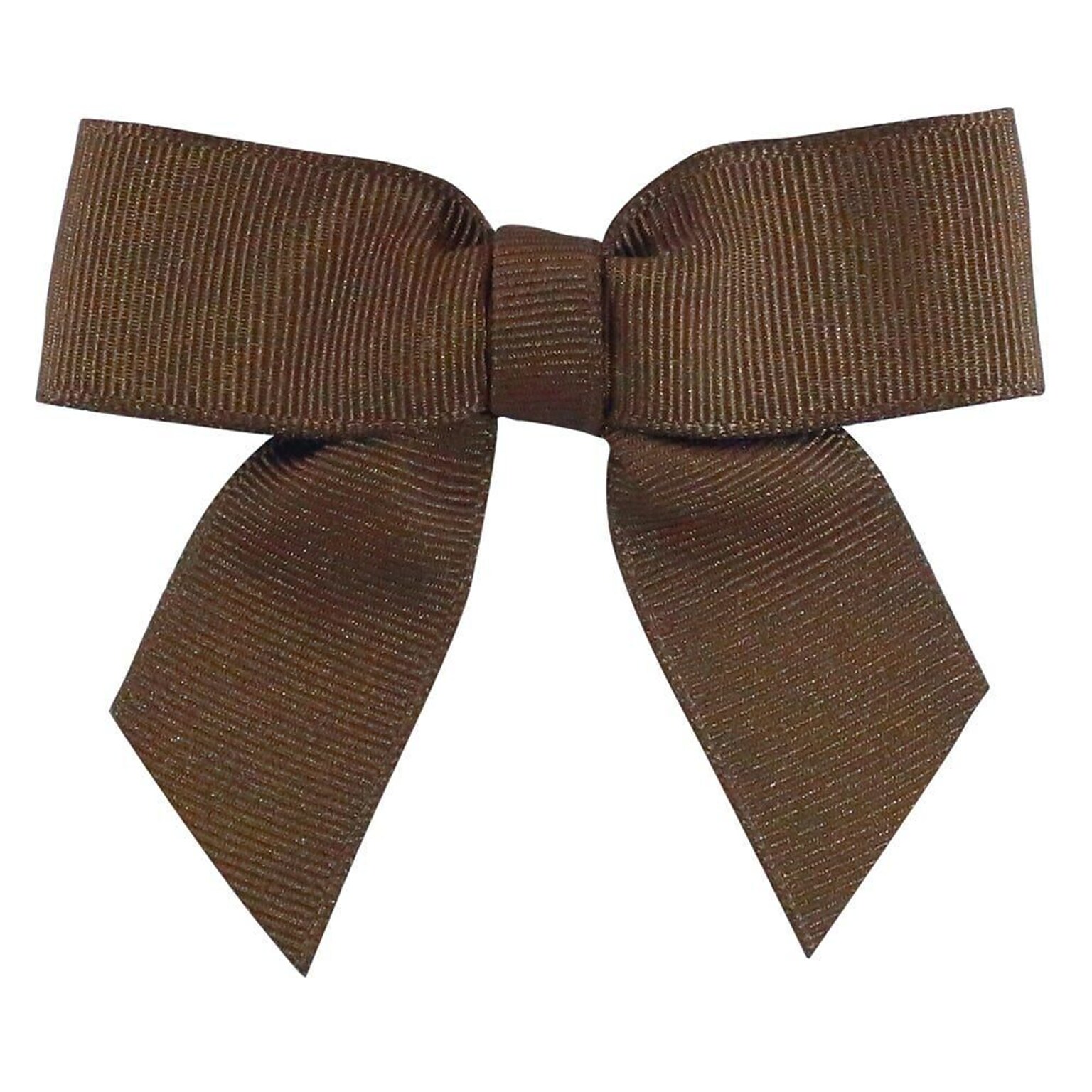 JAM Paper Ribbon Bows, Brown Grosgrain Texture, 100/Pack (52640349303)