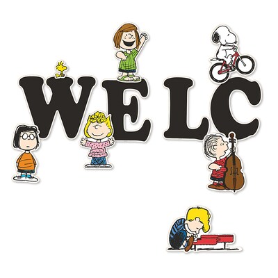 Eureka Peanuts Giant Welcome Bulletin Board Set, 22 Pieces