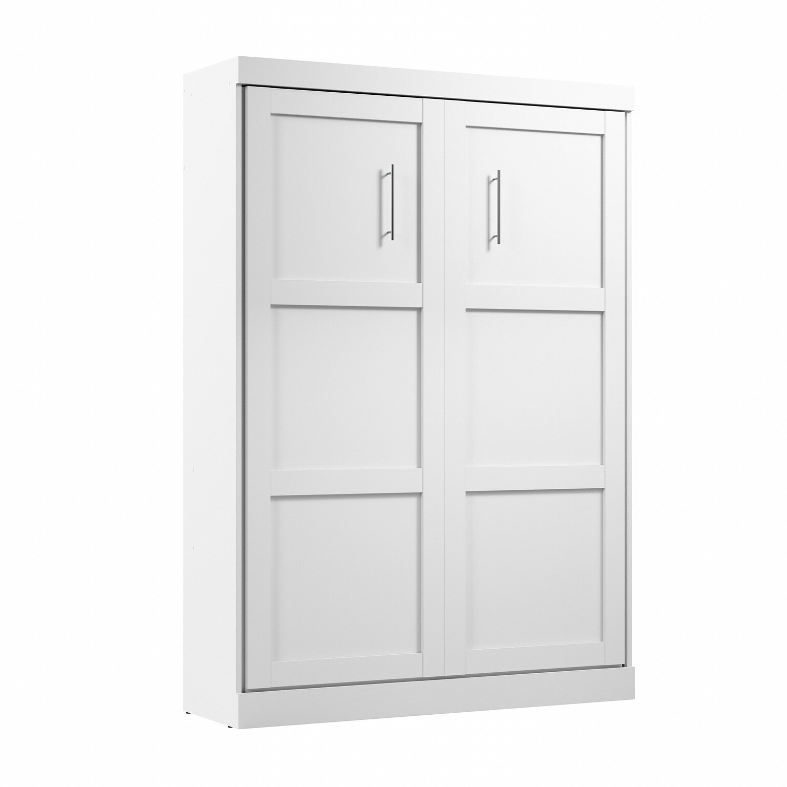 Bestar Pur 59W Full Size Murphy Bed for Multipurpose Room, White (26183-17)