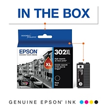 Epson T302XL Black High Yield Ink Cartridge