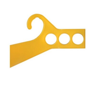 NAHANCO Stockroom Rail Dividers with Curvy Body, Yellow (Pack of 25)