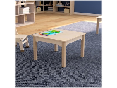 Flash Furniture Bright Beginnings Hercules Square Table, 23.5" x 23.5", Beech (MK-ME088007-GG)