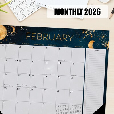 2026 Willow Creek Moon Magic 22" x 17" Monthly Desk Pad Calendar (57254)