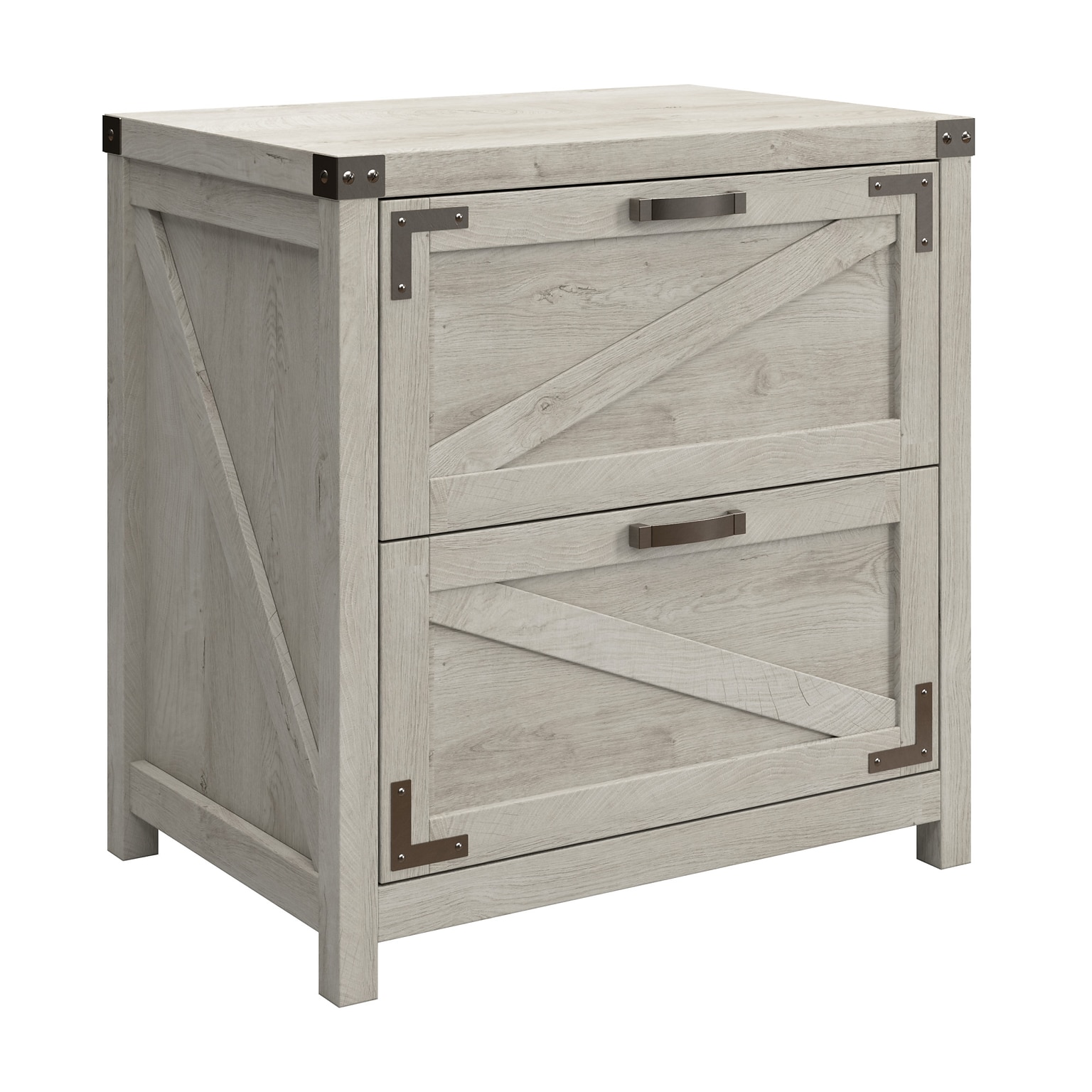 Bush Furniture Knoxville 2-Drawer Lateral File Cabinet, Cottage White (CGF129CWH-03)