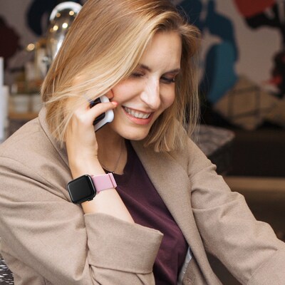 LAX Nylon Mesh Band for Apple Watch, Pink