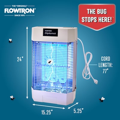 Flowtron Electric Diplomat Indoor Bug Zapper, 2000 sq. ft. Coverage, 120W UV Light (FLWFC7800)